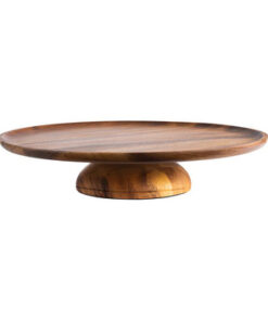 ACACIA-ALZATA TORTA CM.38,5,H.16 33297 IN LEGNO DI ACACIA