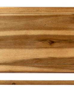 ACACIA-TAGLIERE RETTANGOLARE CM 32X21XH.1,5 CON SCANALATURA