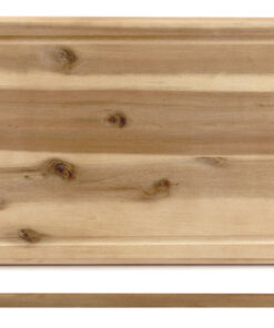 ACACIA-TAGLIERE RETTANGOLARE CM 40X26XH.1,5 CON SCANALATURA
