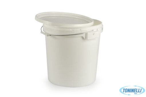 SECCHIO ALIMENTI CON COPERCHIO POLIPROPILENE LT.32,9 BIANCO