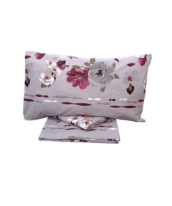 COMPLETO LETTO LENZUOLA MATRIMONIALI 100% COTONE Novia Lilla